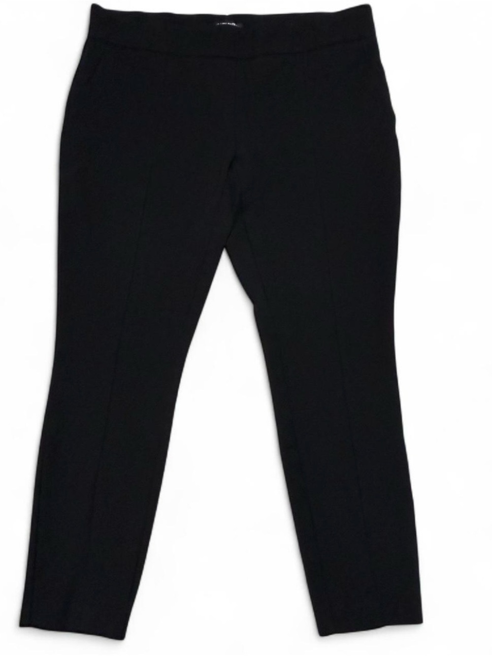 Hilary Radley Black Slim Leg Stretch Trousers Women’s XL Front Seam Dress Pants